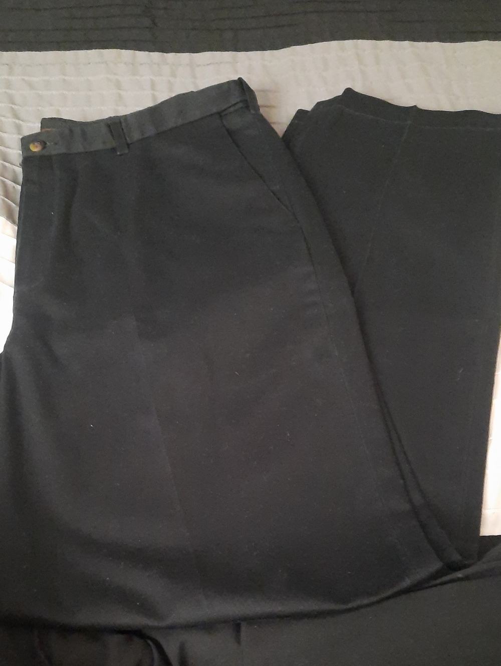 Men's Black Dress Pants - Classic Straight Fit